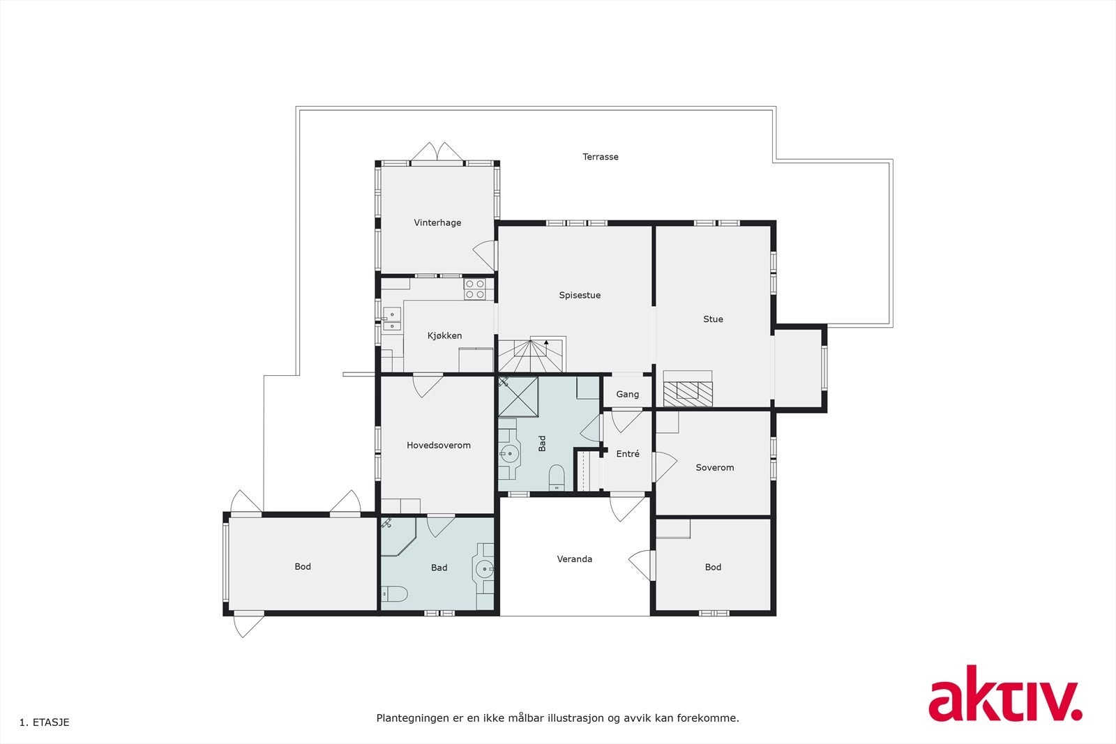 Plantegning Galleribilde