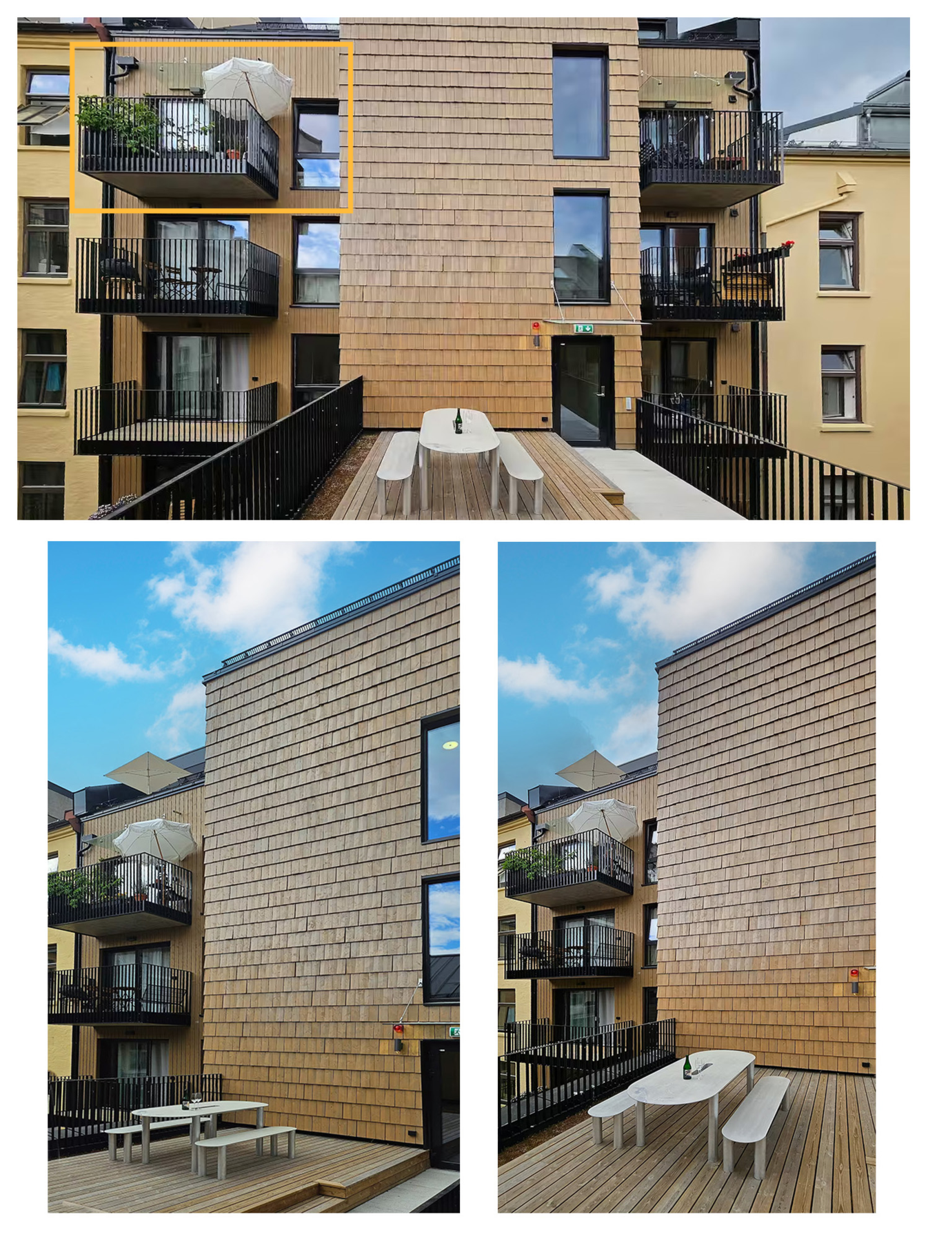 Borettslaget har også en felles takterrasse i 4. etasje. Galleribilde