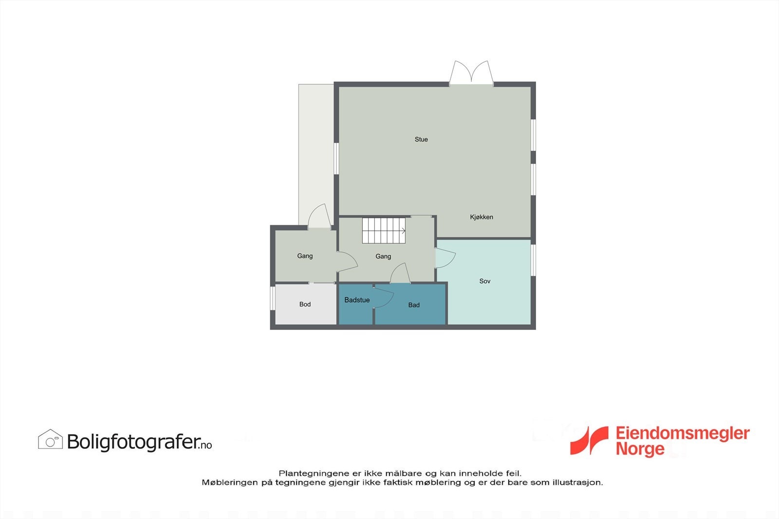 Plantegning første etasje Galleribilde