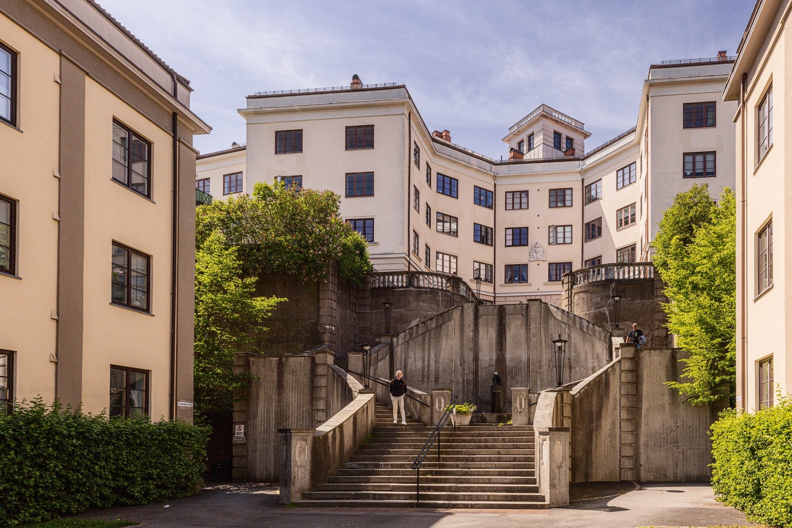 "Ulvetrappen" forbinder Fougstads gate med Alexander Kiellands plass. Galleribilde