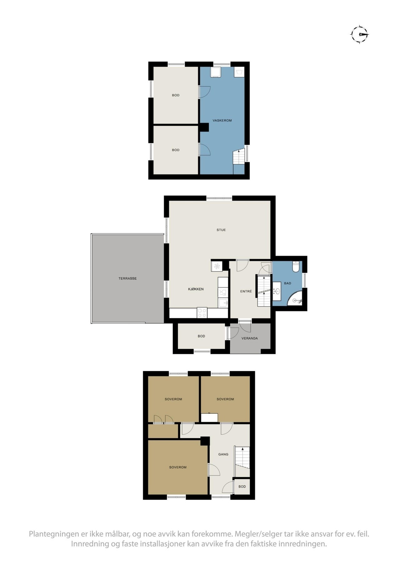 Planskisse over boligen. Galleribilde