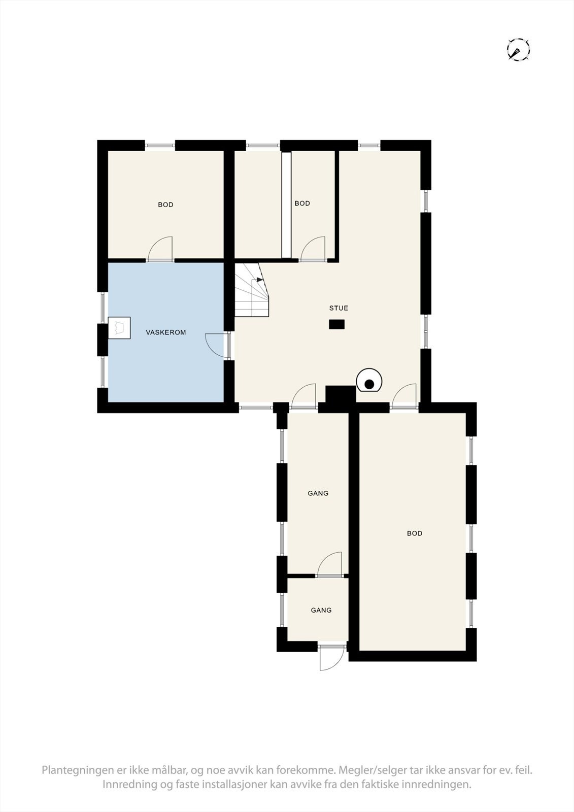 Plantegning, kjeller. Galleribilde