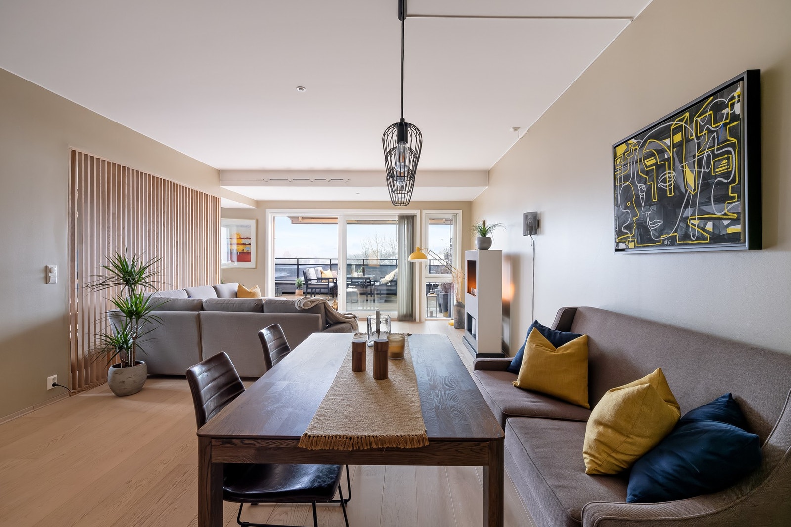 Dette blir fort det naturlige samlingspunktet ved besøk. Galleribilde