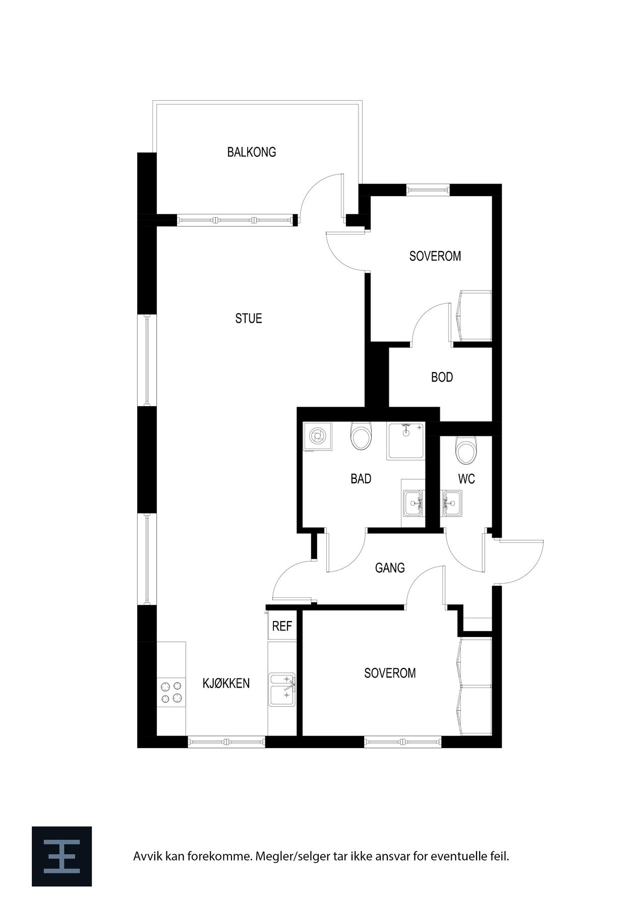 Plantegning - 6. etasje. Galleribilde