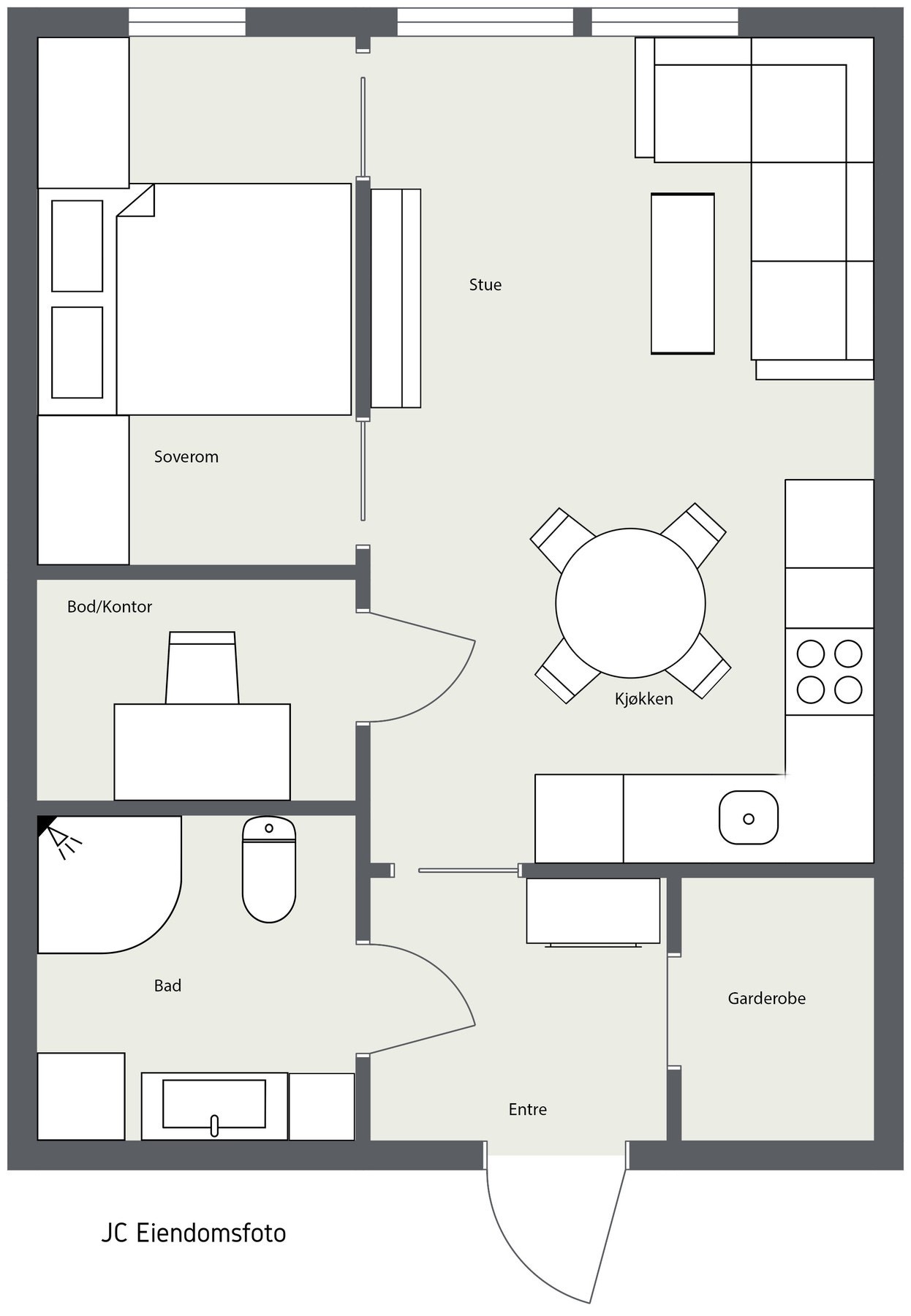 2d plantegning. Galleribilde