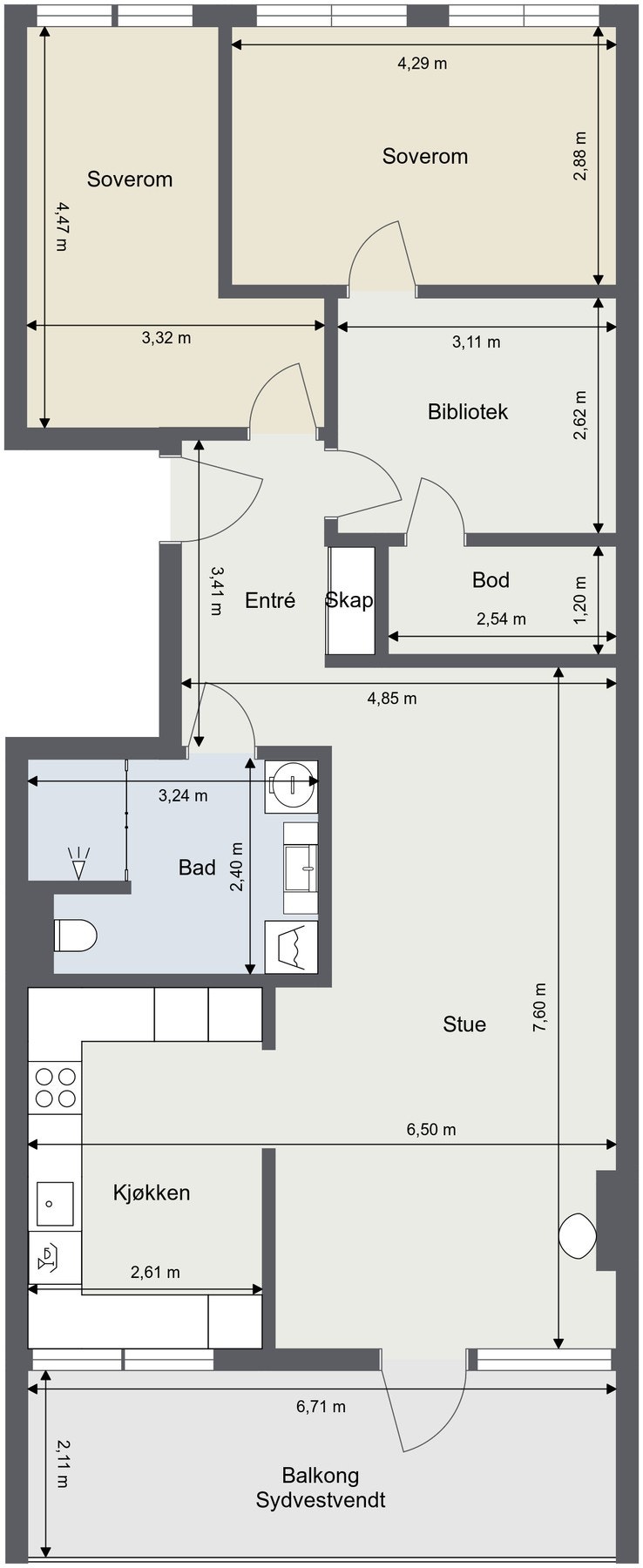 Plantegning. Galleribilde