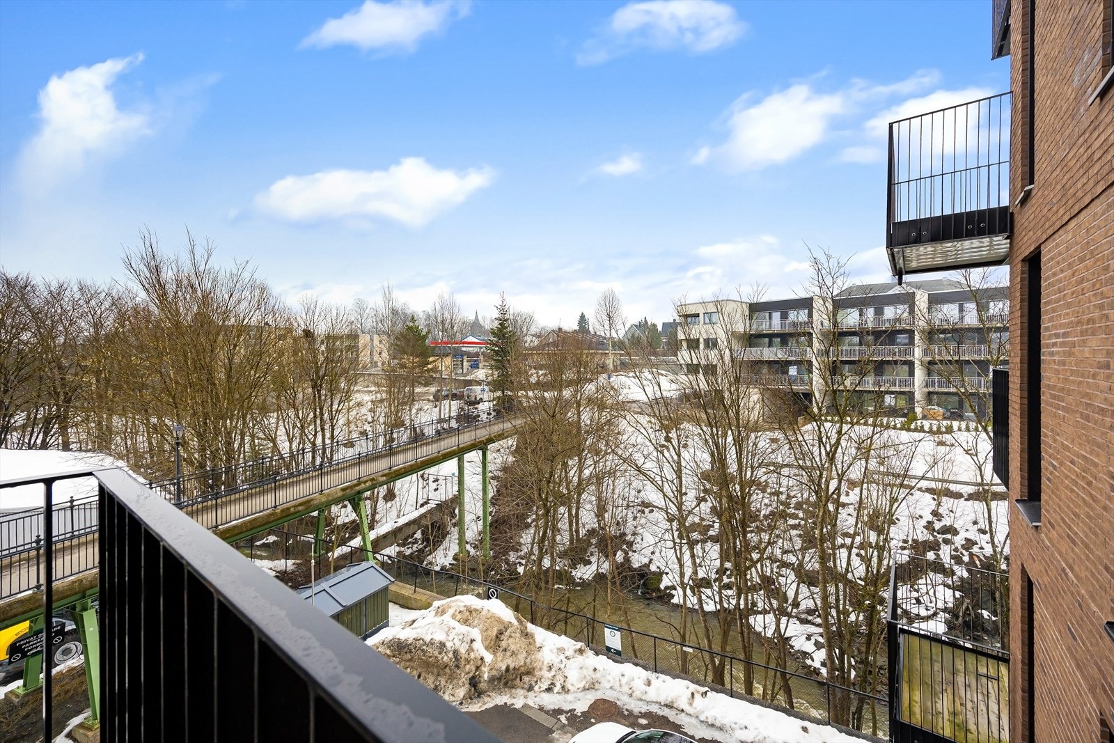 Fin utsikt fra balkongen. Galleribilde