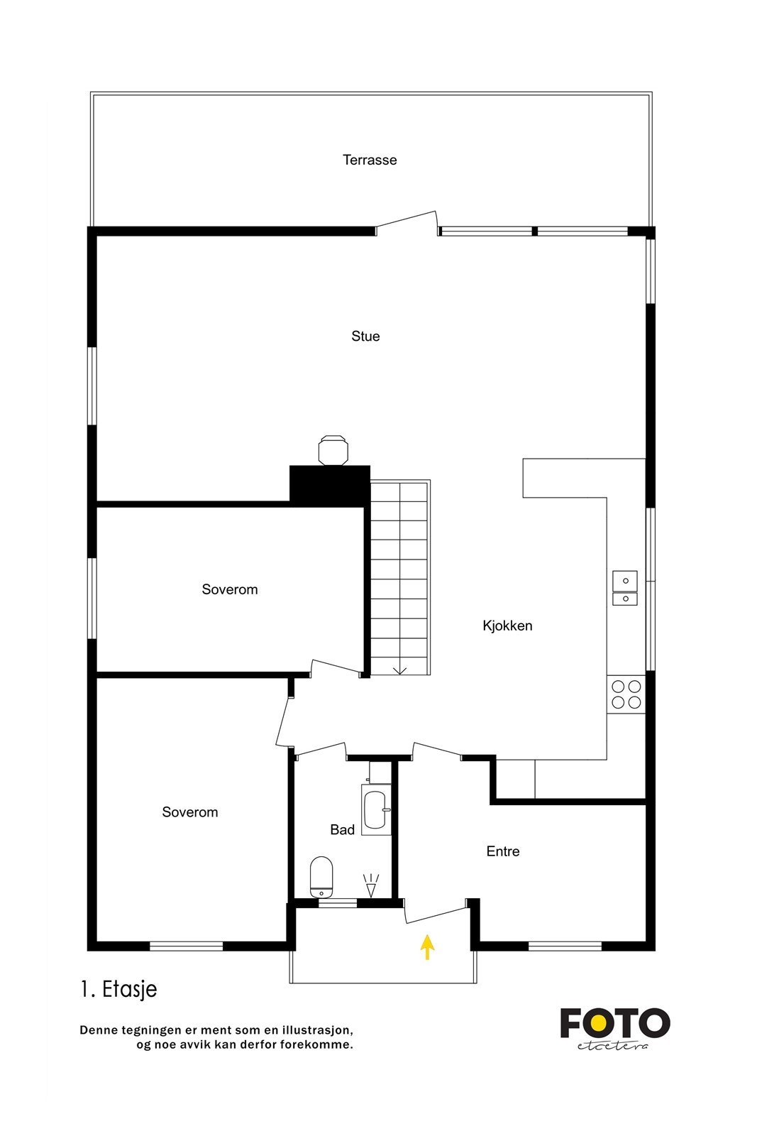 Veiledende plantegning - Ikke målbar Galleribilde