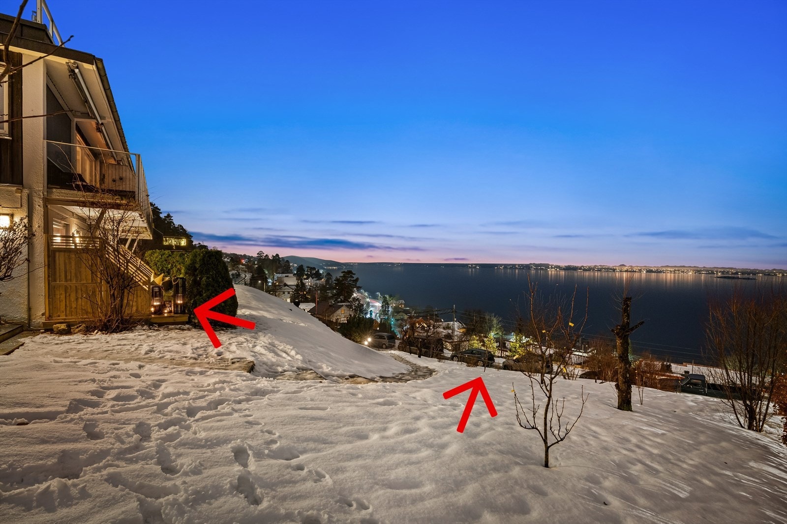 Kort vei til parkering langs Breidablikkveien. Galleribilde