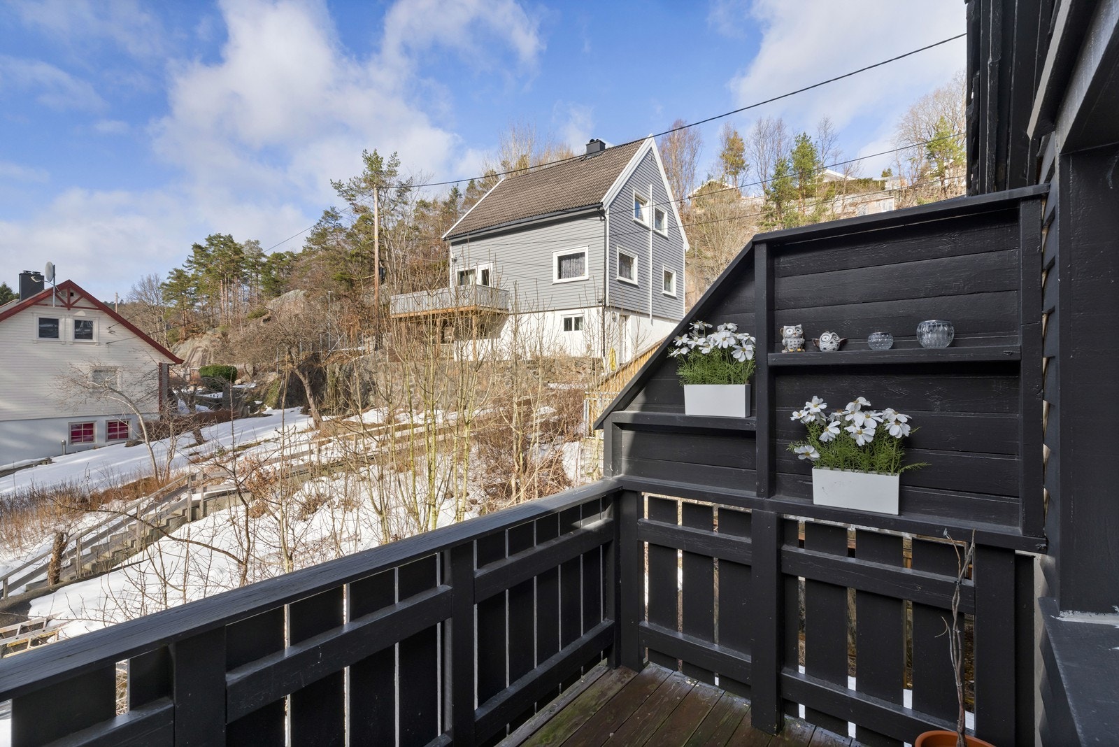 Hyggelig balkong Galleribilde