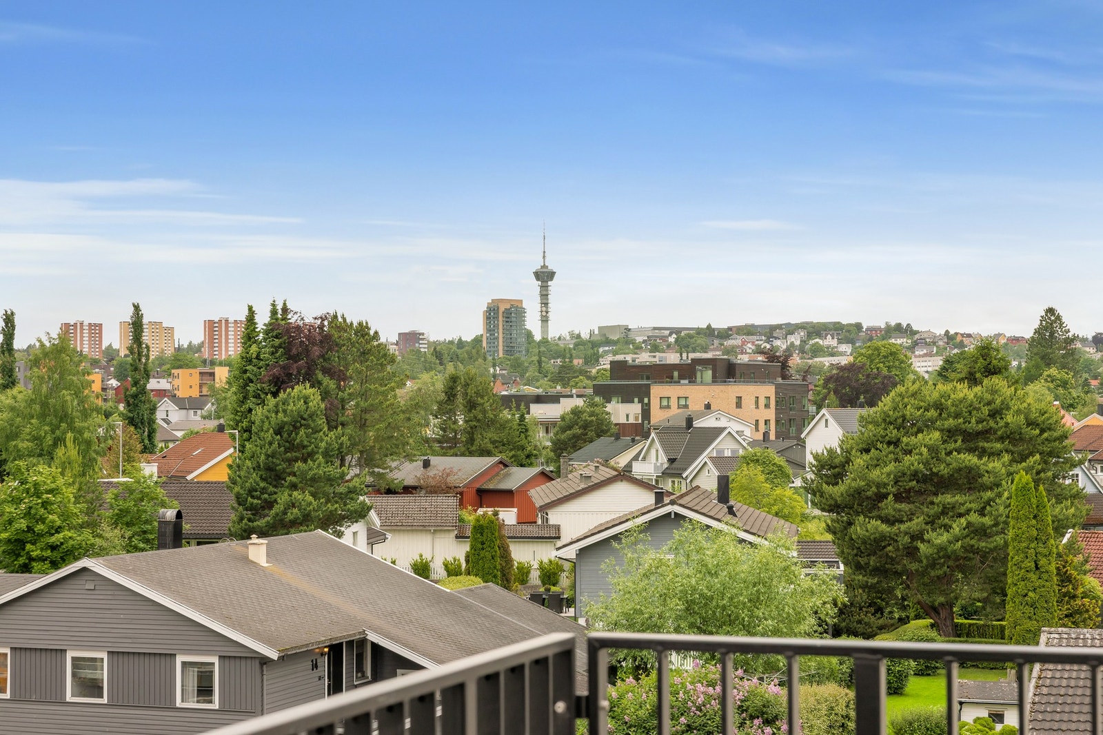 Utsiktsbilde fra balkongen. Galleribilde