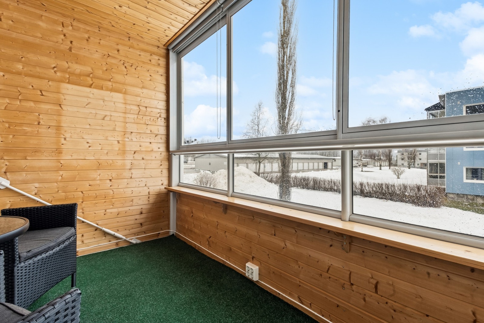 Innglasset veranda som kan brukes hele året Galleribilde