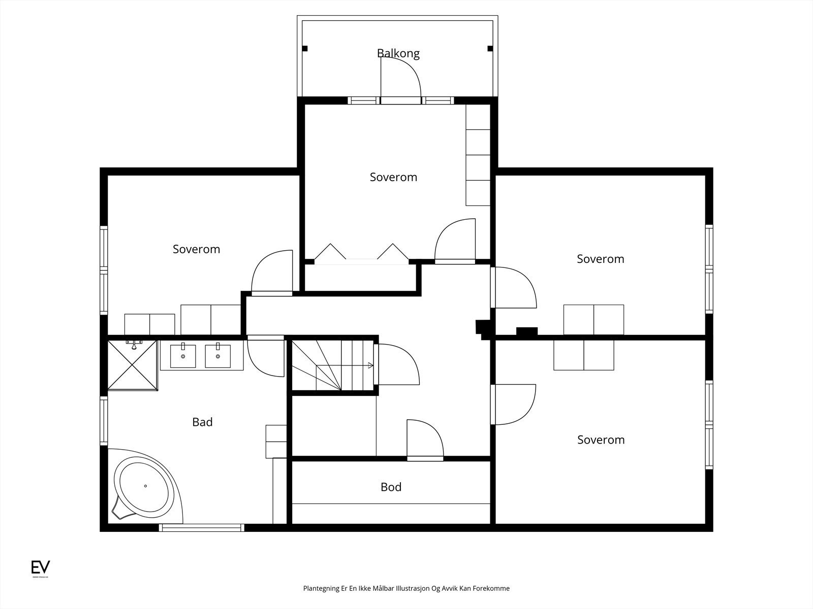 Plantegning 2 etasje Galleribilde