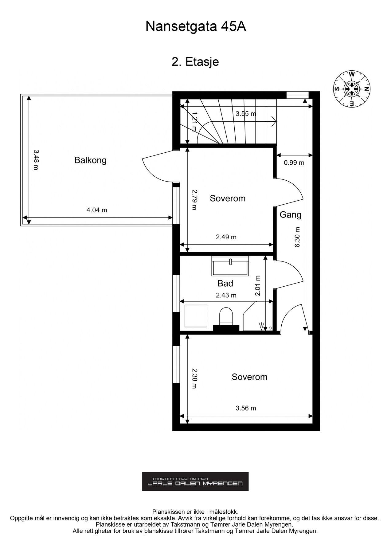 Plantegning - andre etasje. Galleribilde