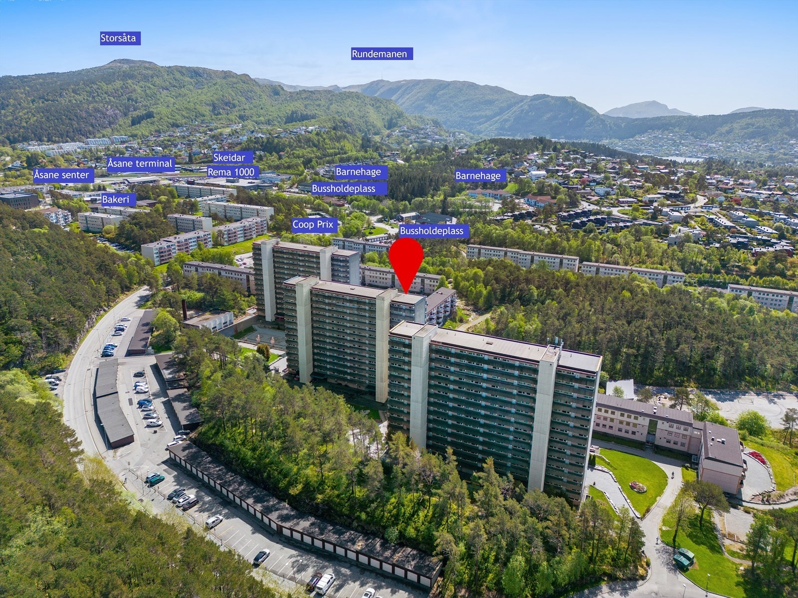 Oversikt over nærområdet. Galleribilde