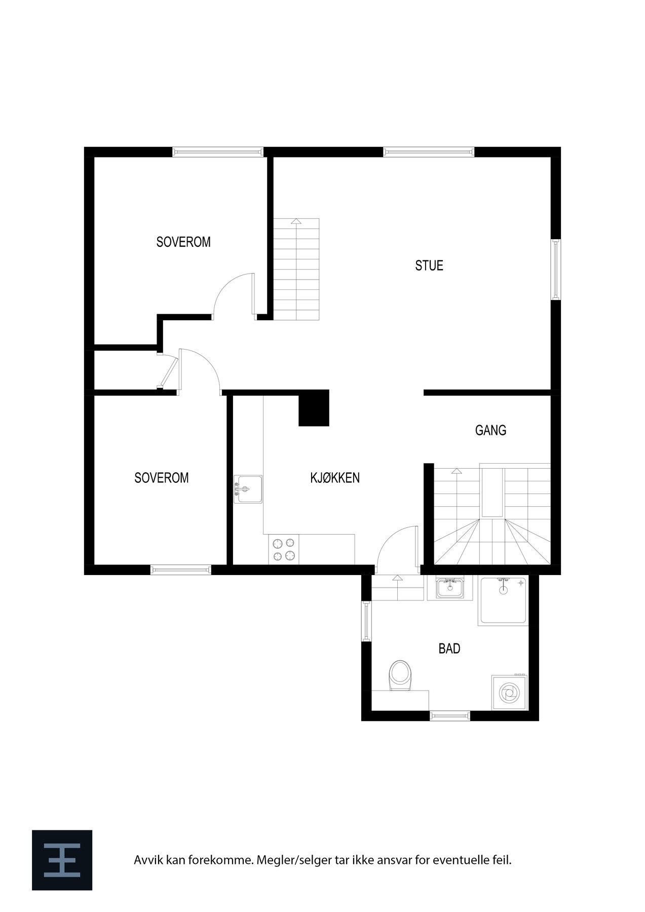 Plantegning - 2. etasje. Galleribilde
