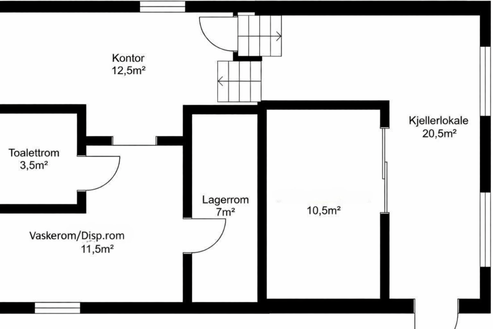 Planskisse sokkel Galleribilde