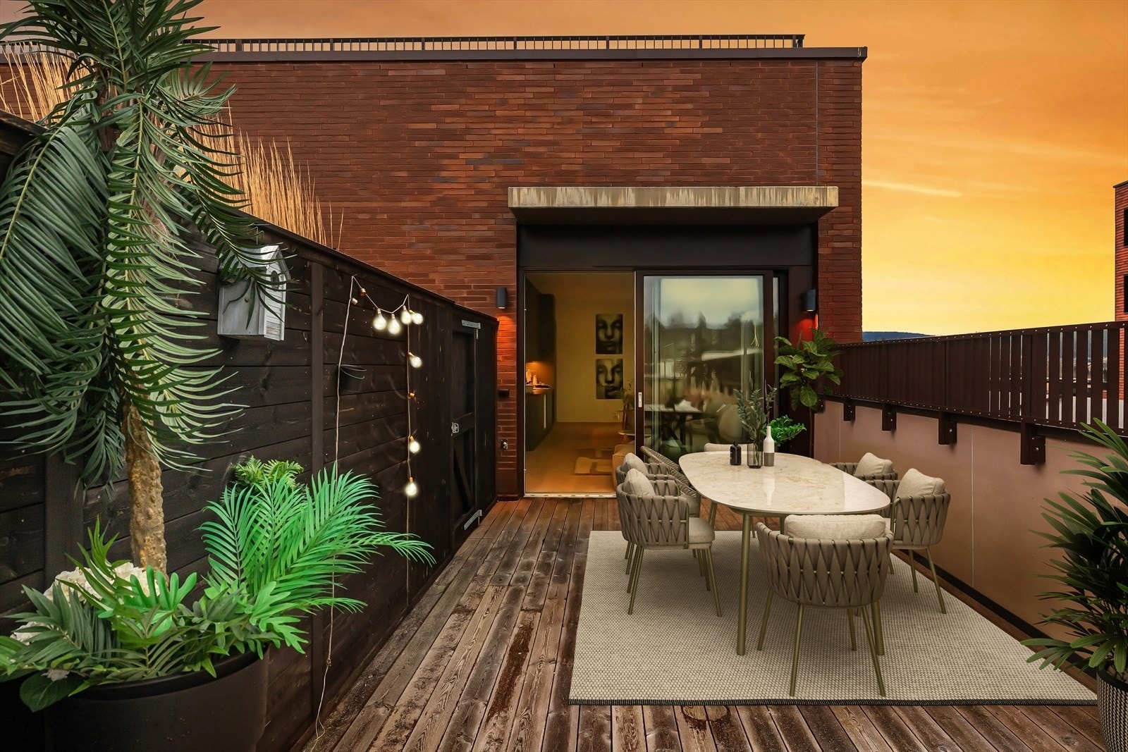 God plass til større spisebord for hyggelig middagsselskaper. Galleribilde