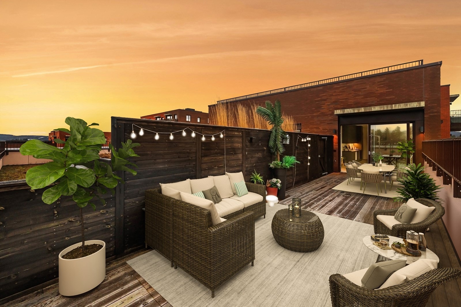 Gode solforhold og ellers god plass til hyggelig beplantning. Galleribilde