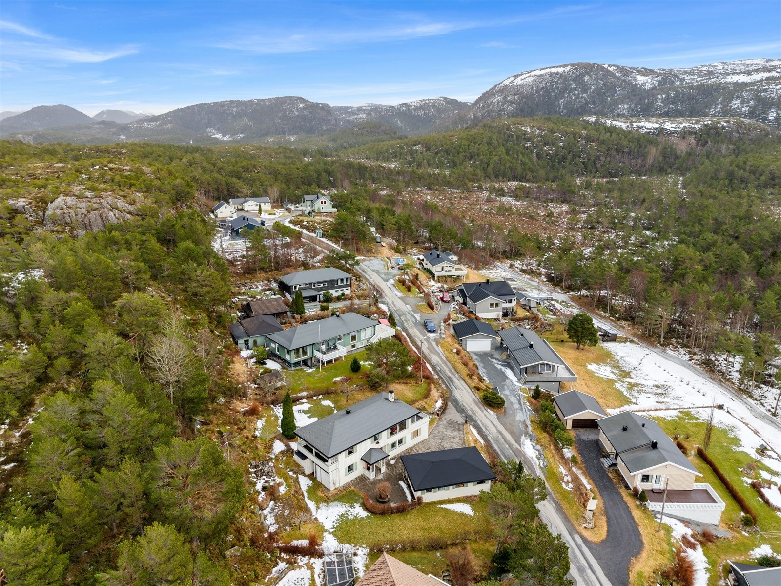 Her bor du like ved blindvei. Galleribilde