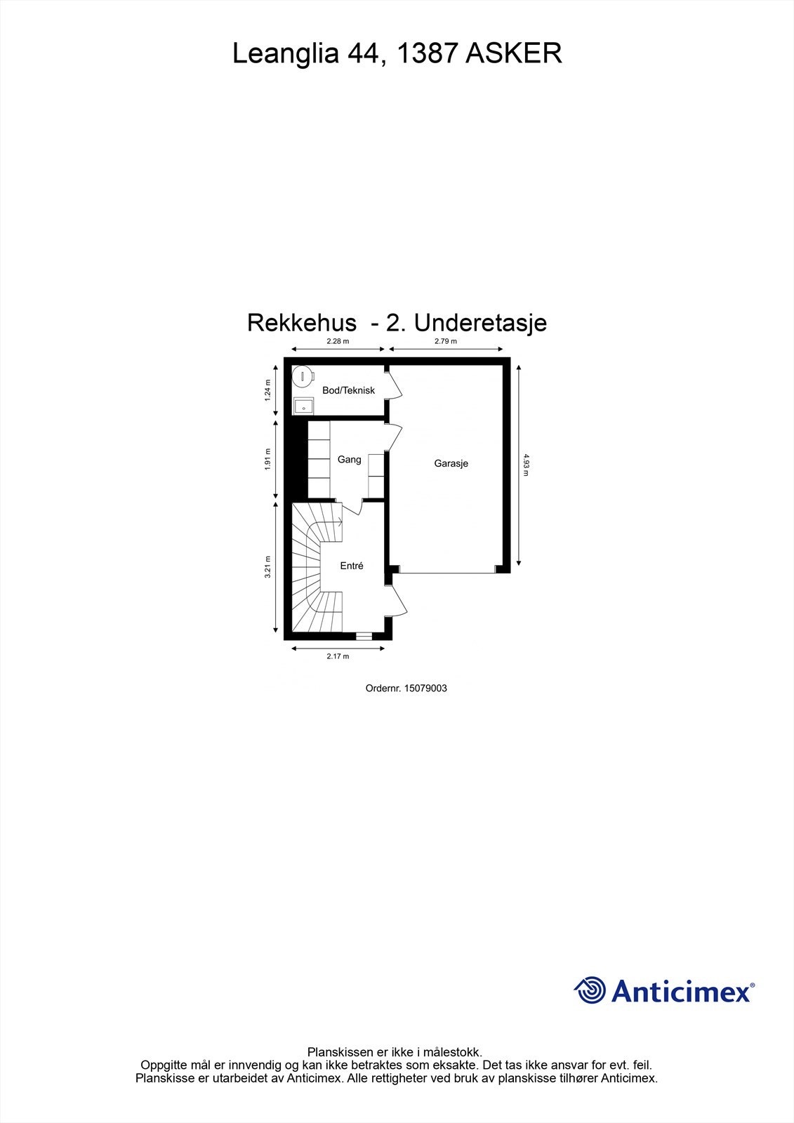 Plantegning - 2. Underetasje Galleribilde