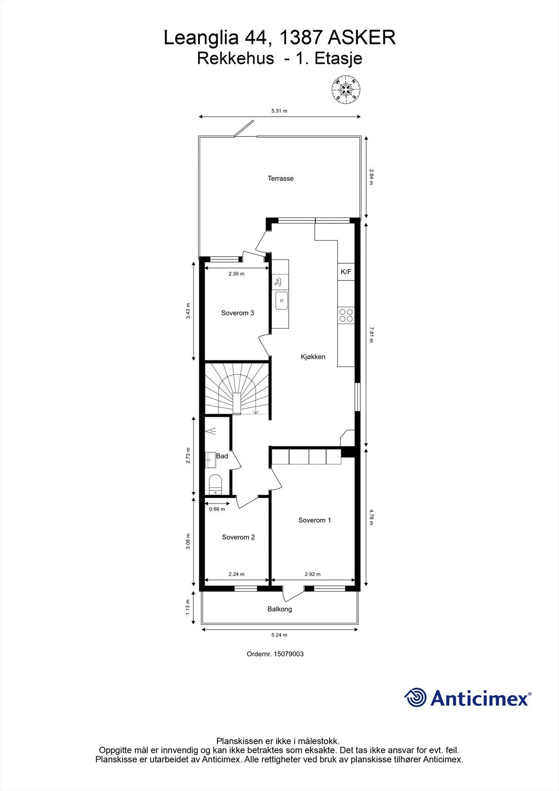 Plantegning - 1. Etasje Galleribilde