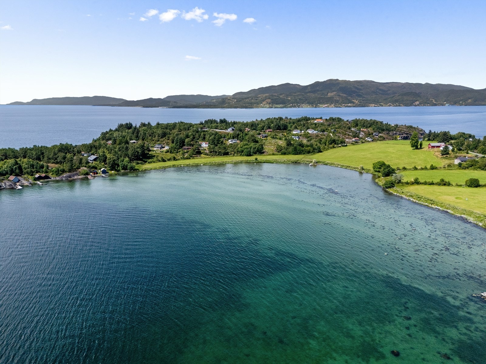 Fantastisk langgrunn sandstrand Galleribilde