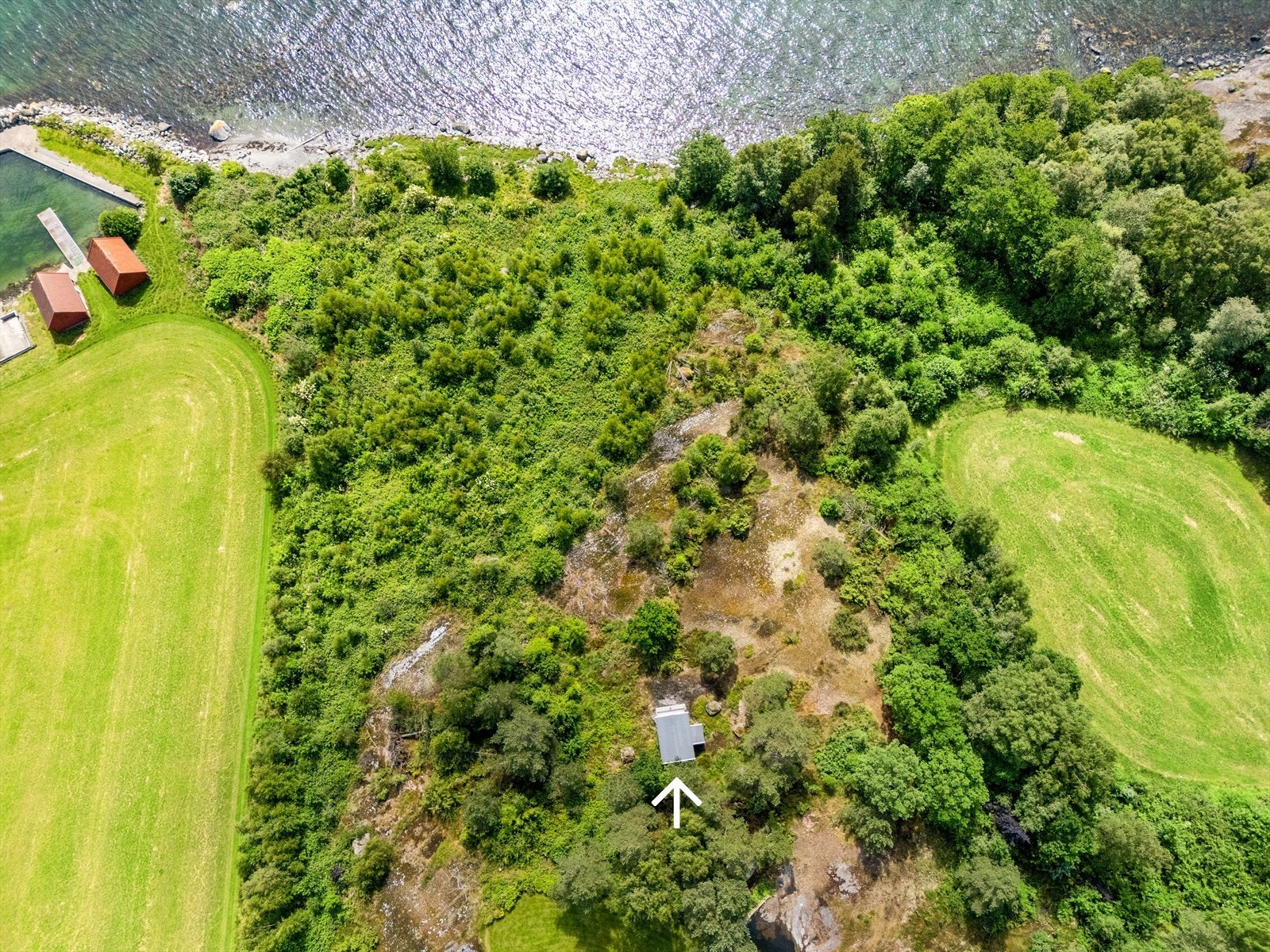 Se pil for plassering av hytta. Galleribilde