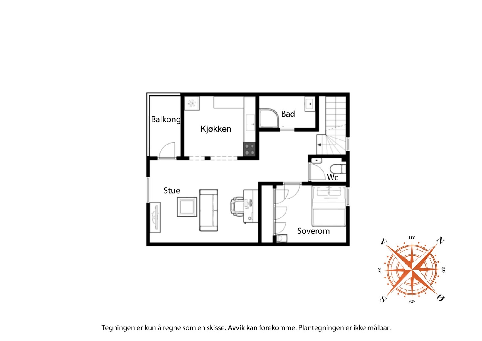 Plantegning 2.etg. Galleribilde