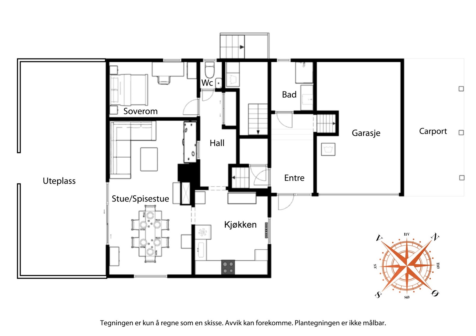 Plantegning 1.etg. Galleribilde