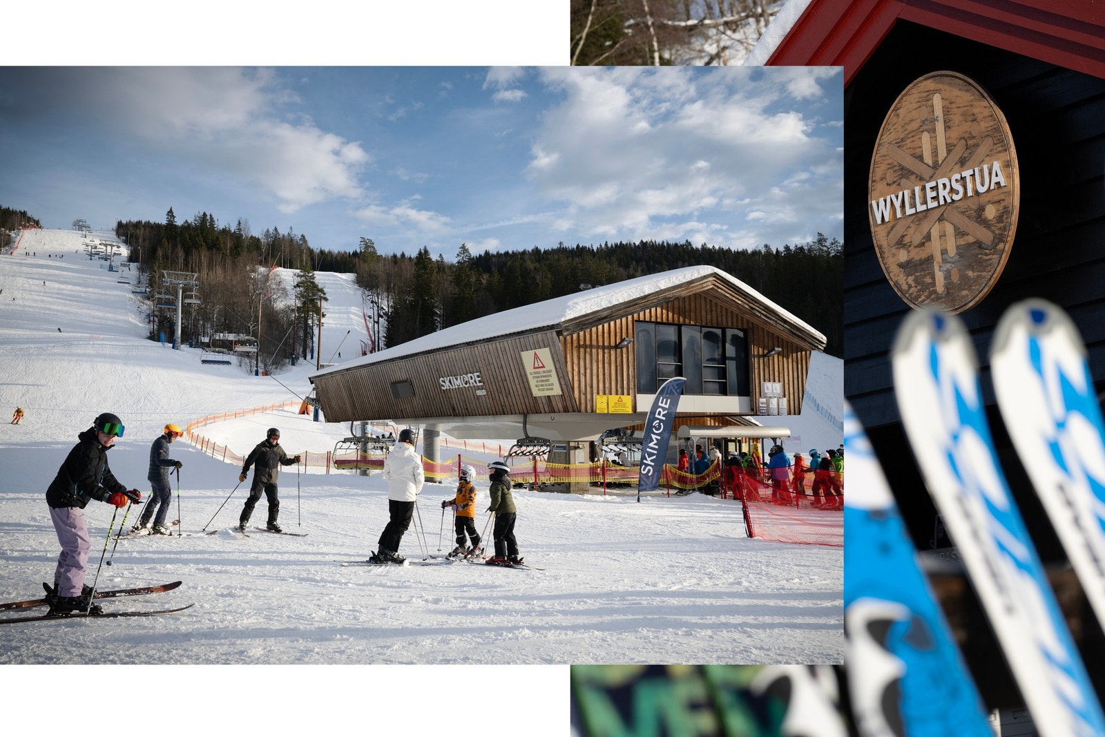 Ønsker du en skitur er veien kort til Marka, Sørkedalen, Wyller m.fl. Galleribilde