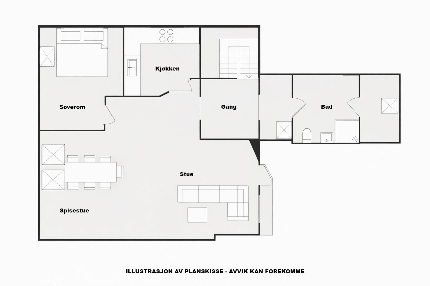 Plantegning 4.etasje. Galleribilde