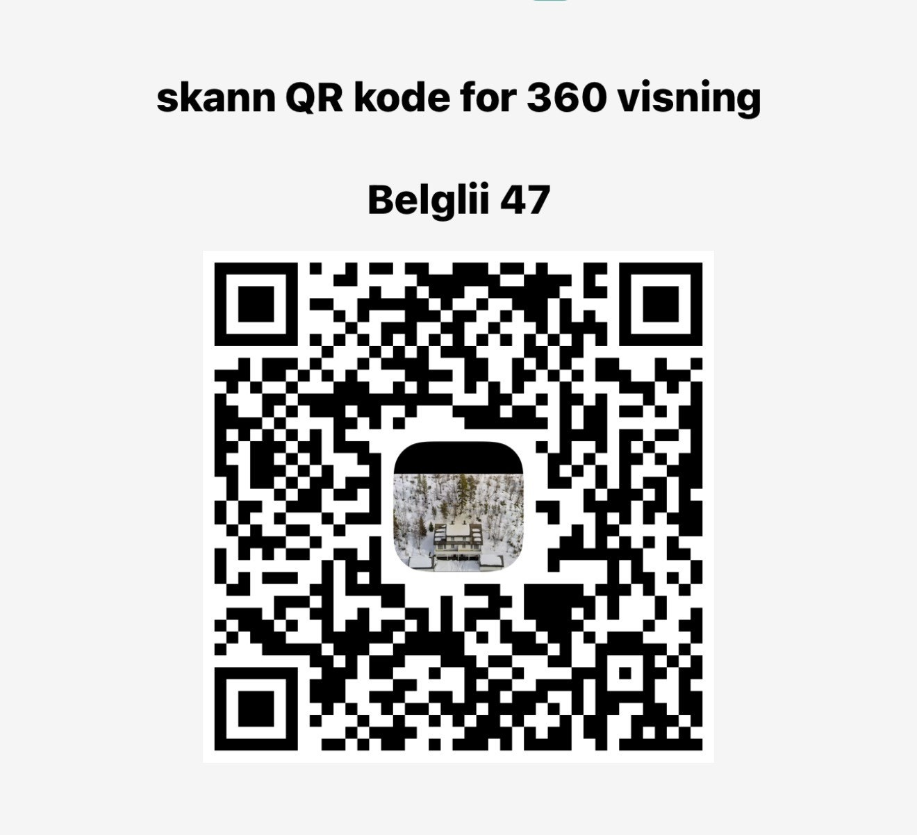 Skann QR kode for 360 visning av boligen! Galleribilde