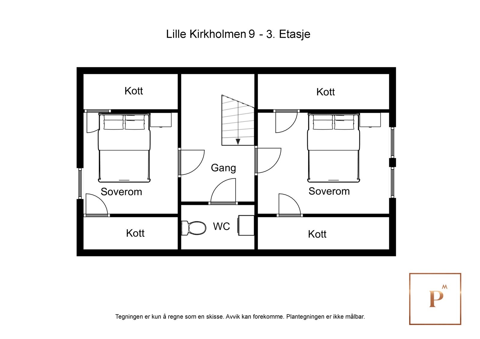 Plantegning 3. etg. Galleribilde