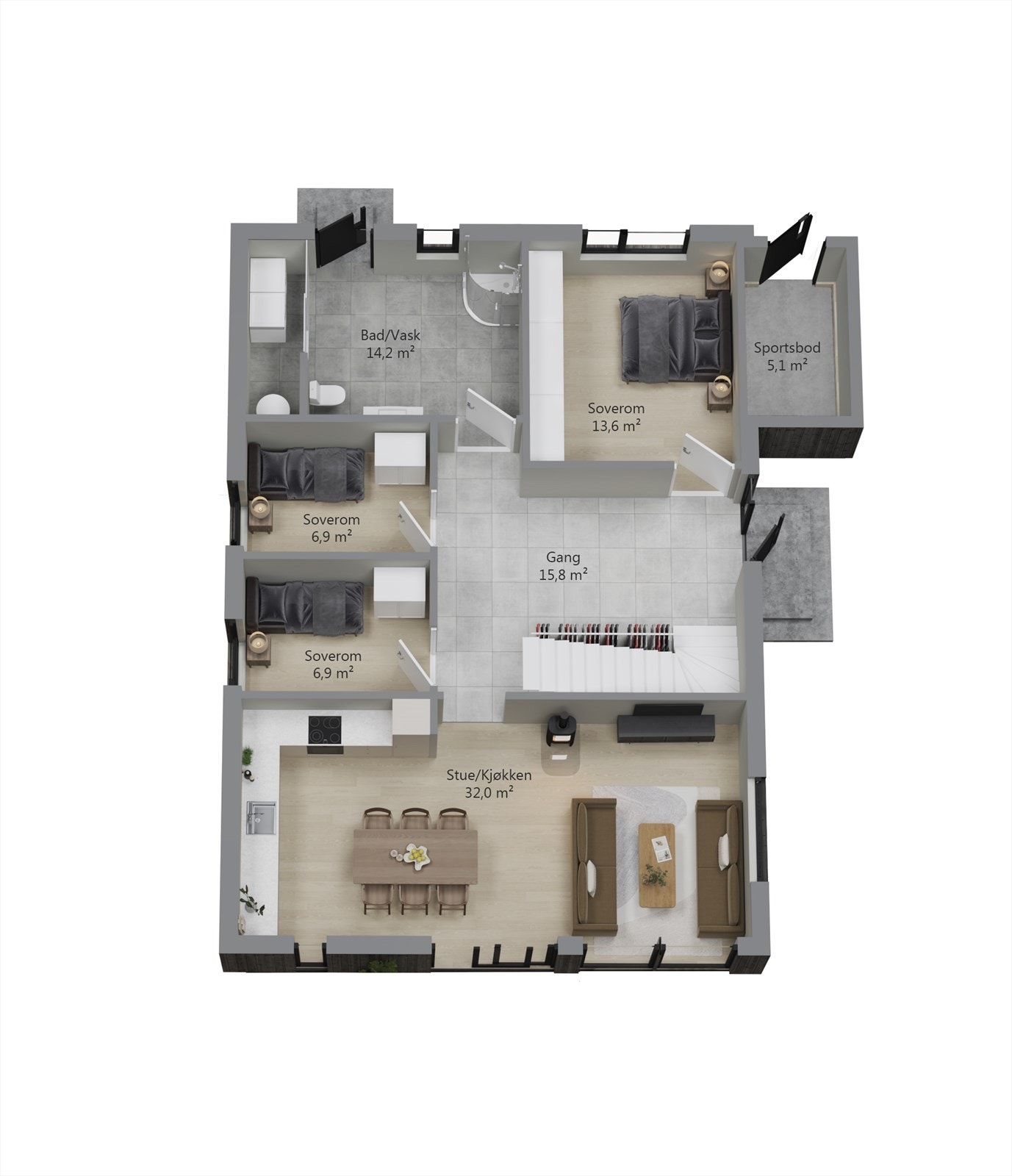 Plantegning 1.ETG Galleribilde