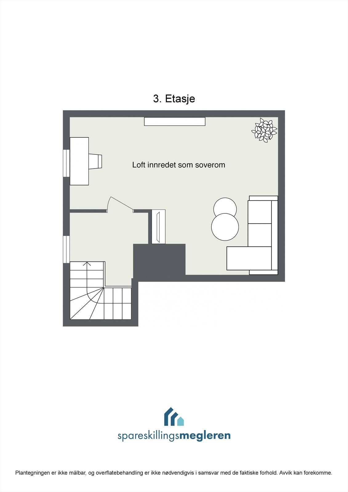 Plantegning loft Galleribilde