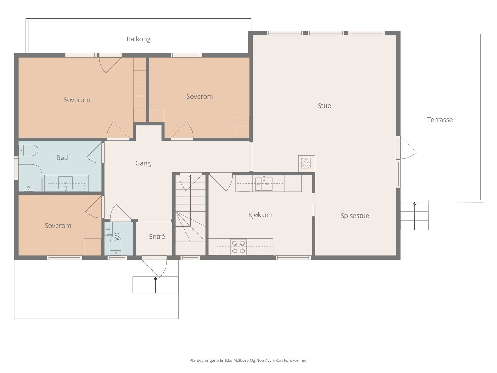 Plantegning hovedetasje... Galleribilde