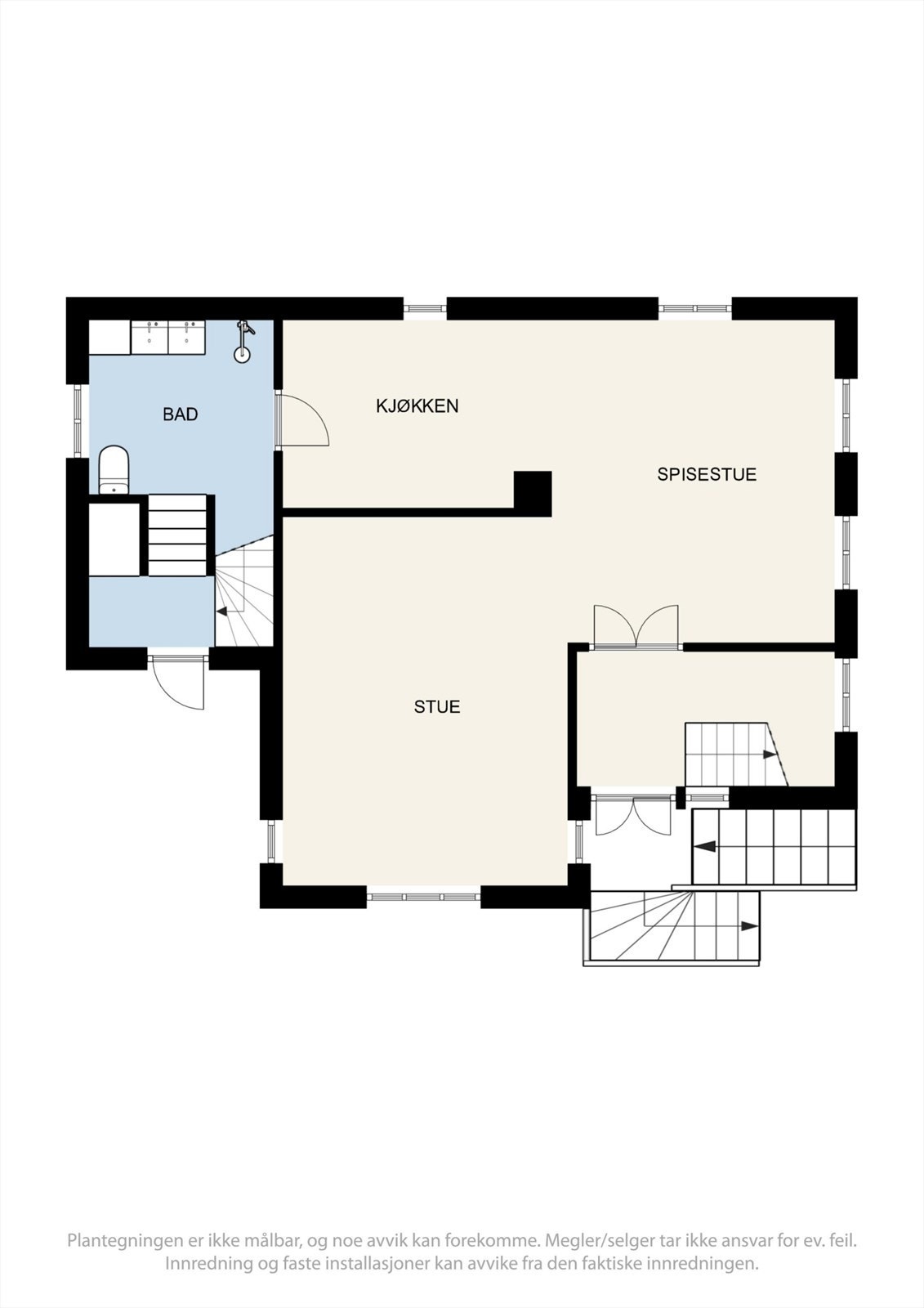 Plantegning 1. etasje. Galleribilde