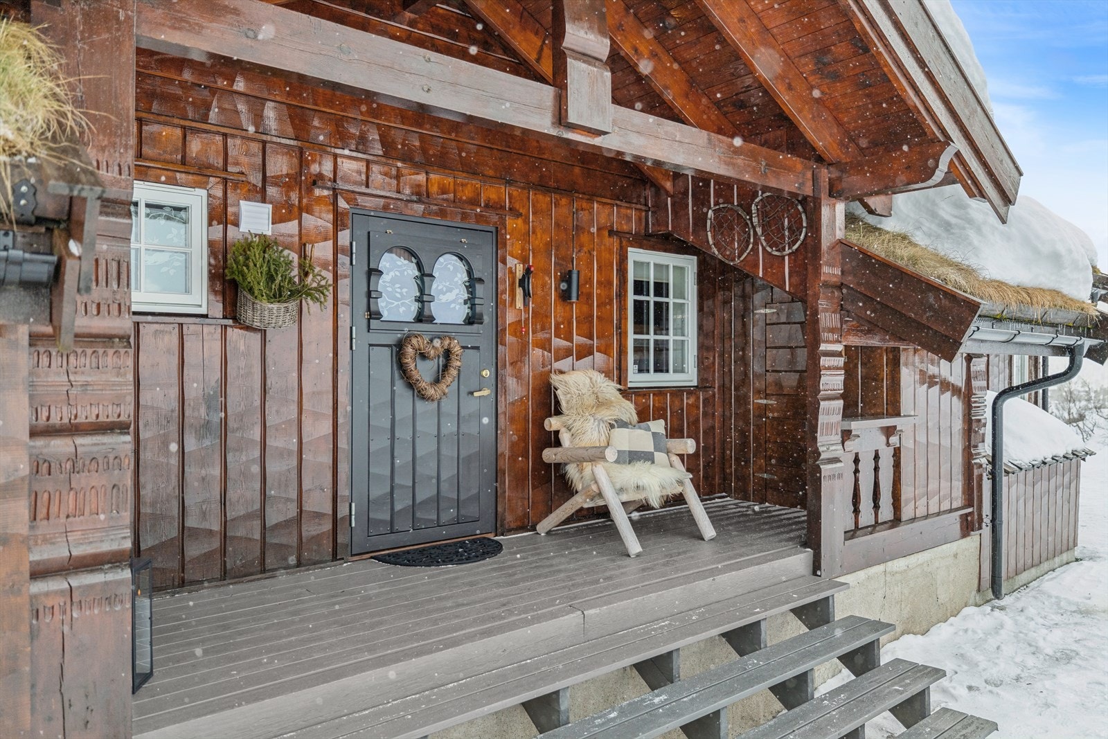 Overbygd inngangsparti Galleribilde