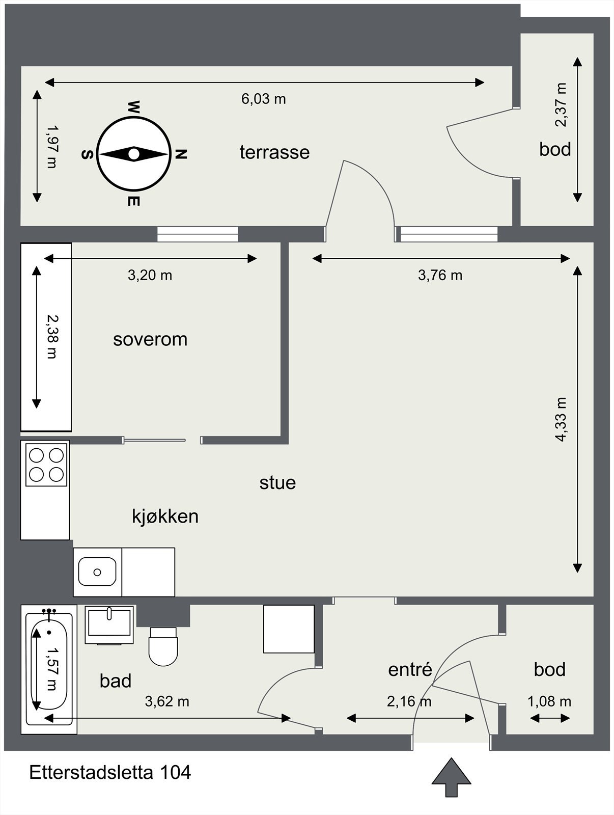 Plantegning Galleribilde