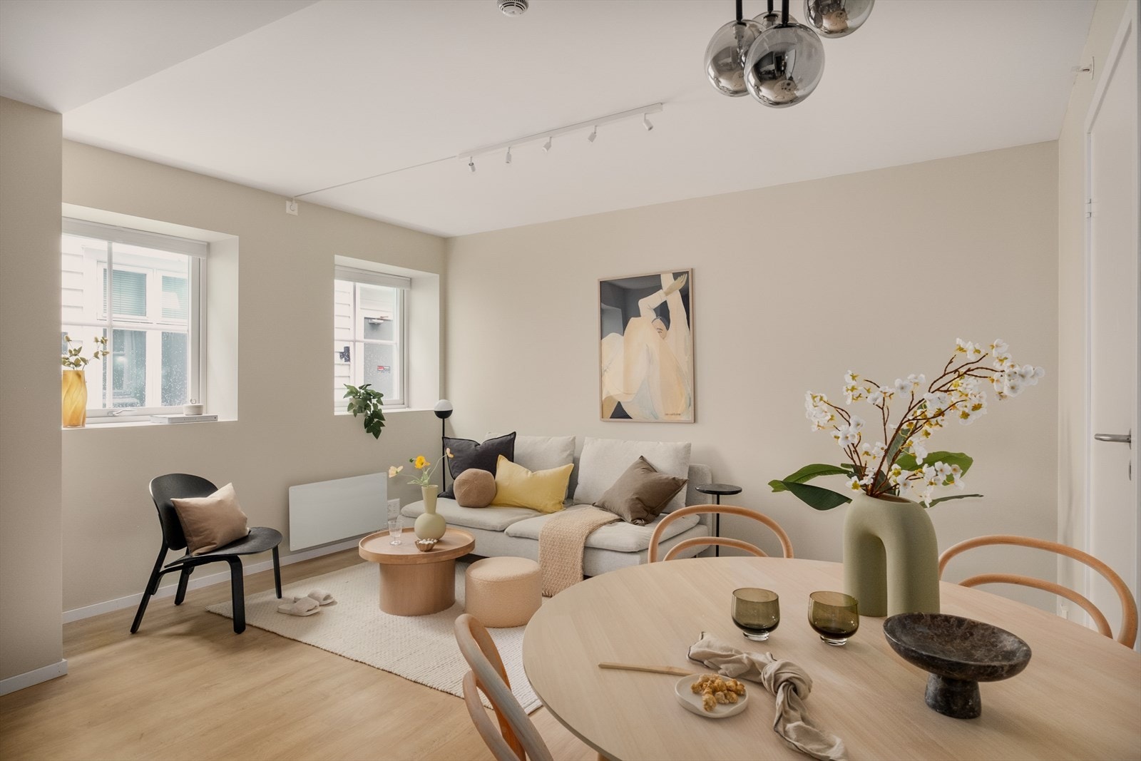 Foto: Trond Reksten. Leiligheten stod ny i 2022 etter en omfattende ombygging av tidligere næringslokaler. Galleribilde