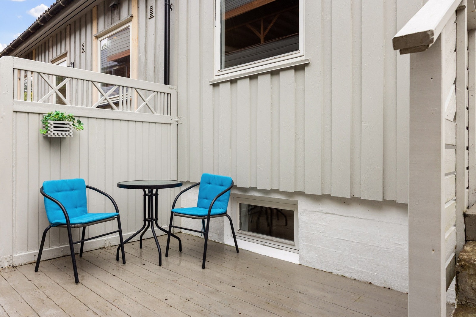 Her sitter man godt i le for vind. Galleribilde