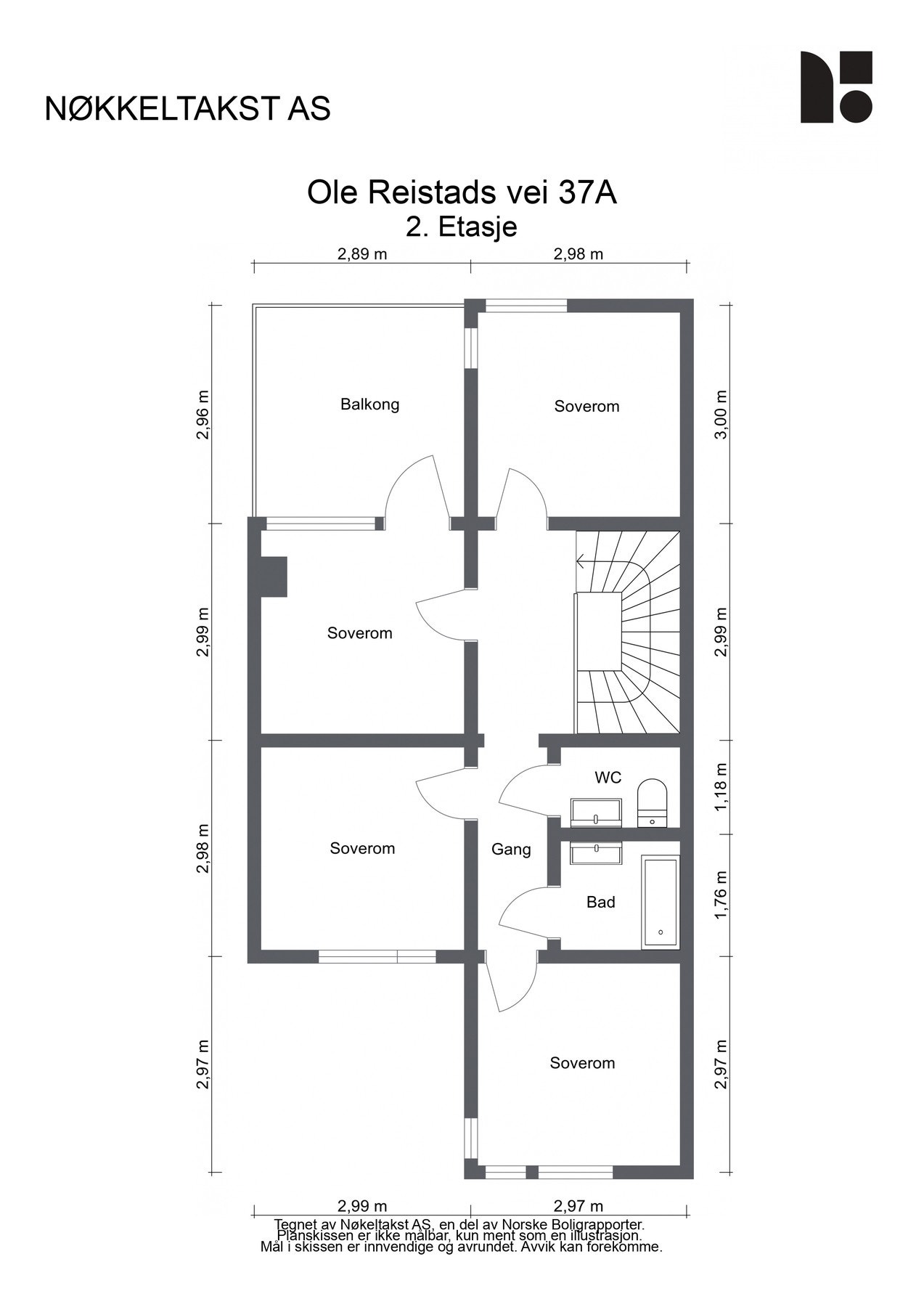 Plantegning - 2.etasje Galleribilde