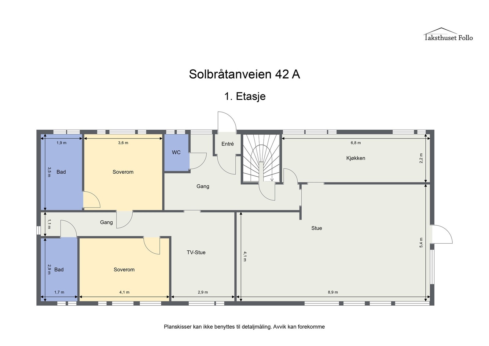 Plantegning første etasje. Galleribilde