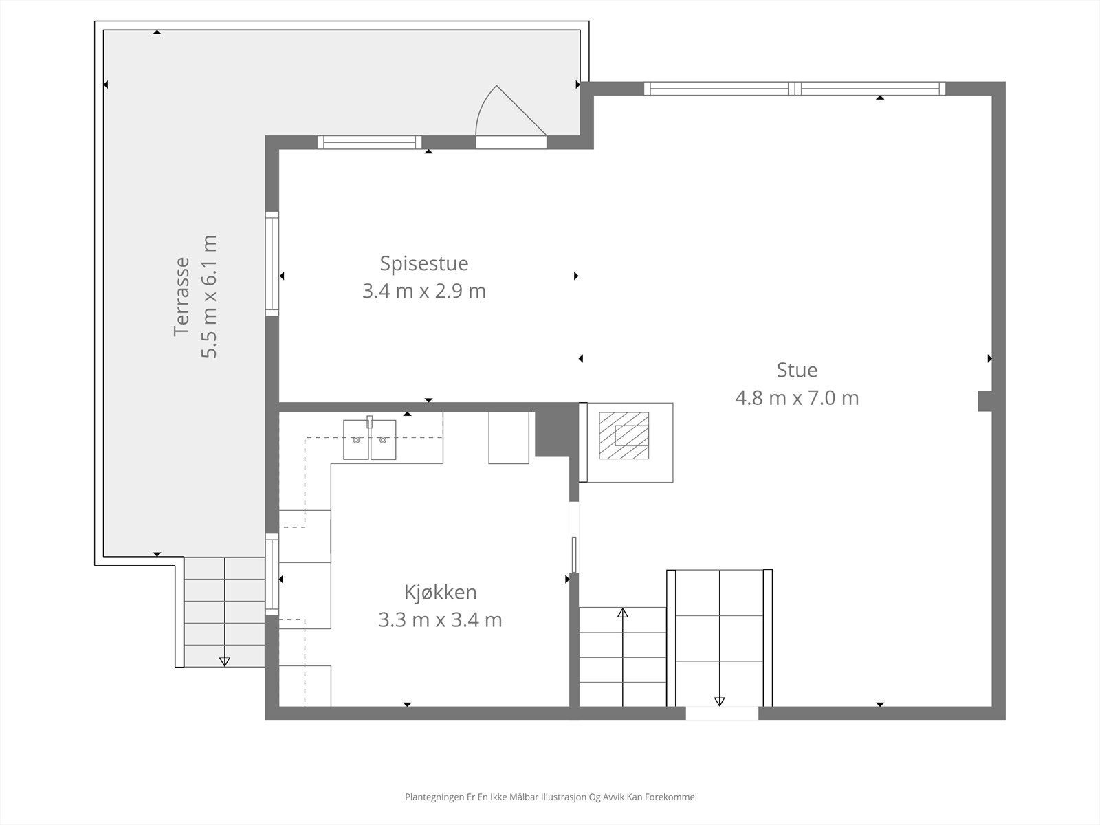 Plantegning 3.etg Galleribilde