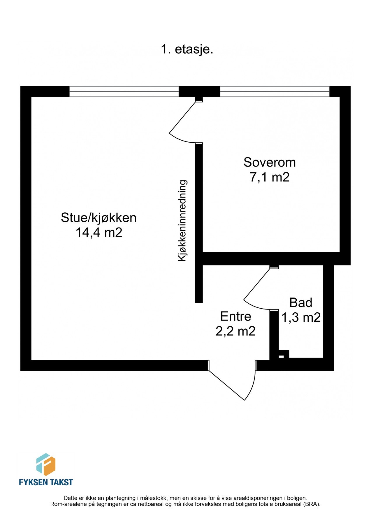 Gjør deg kjent med plantegningen. Galleribilde