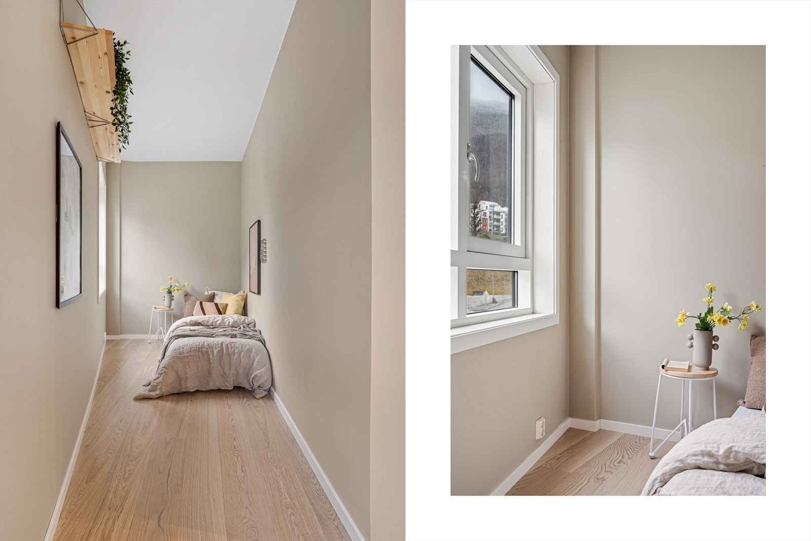 Gang via stue/kjøkken. Galleribilde