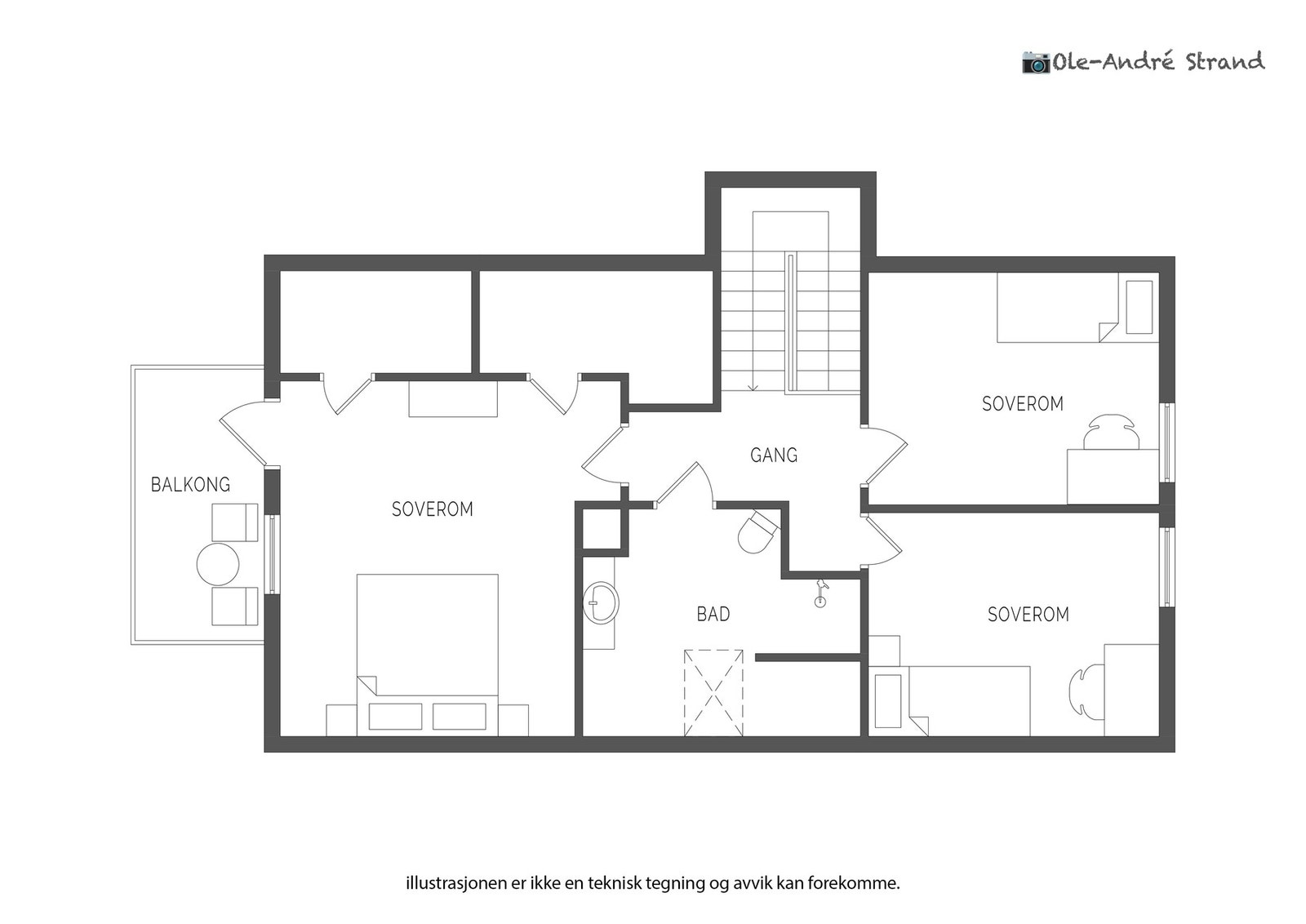 Planløsning 2.etg. Galleribilde