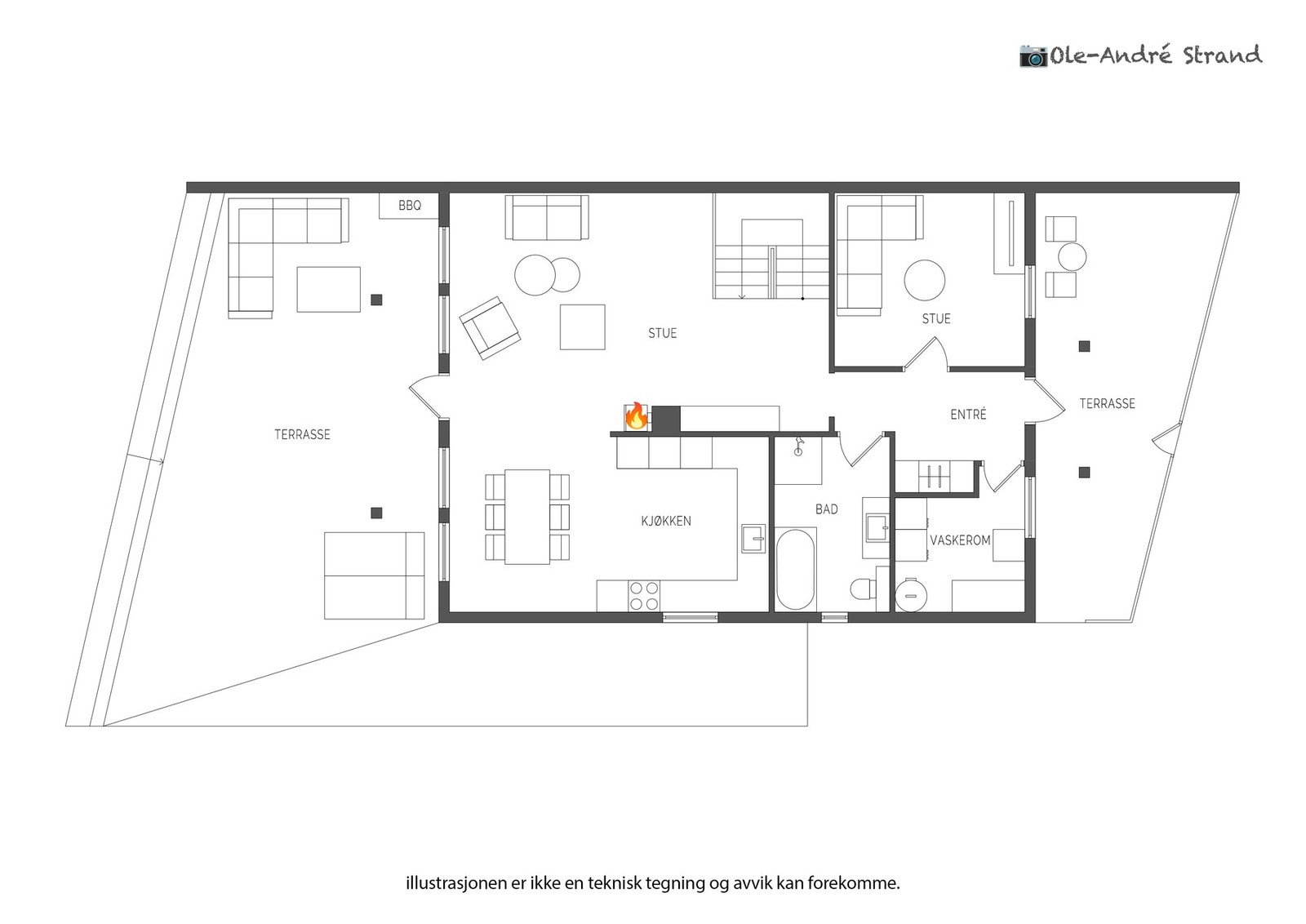 Planløsning 1.etg Galleribilde