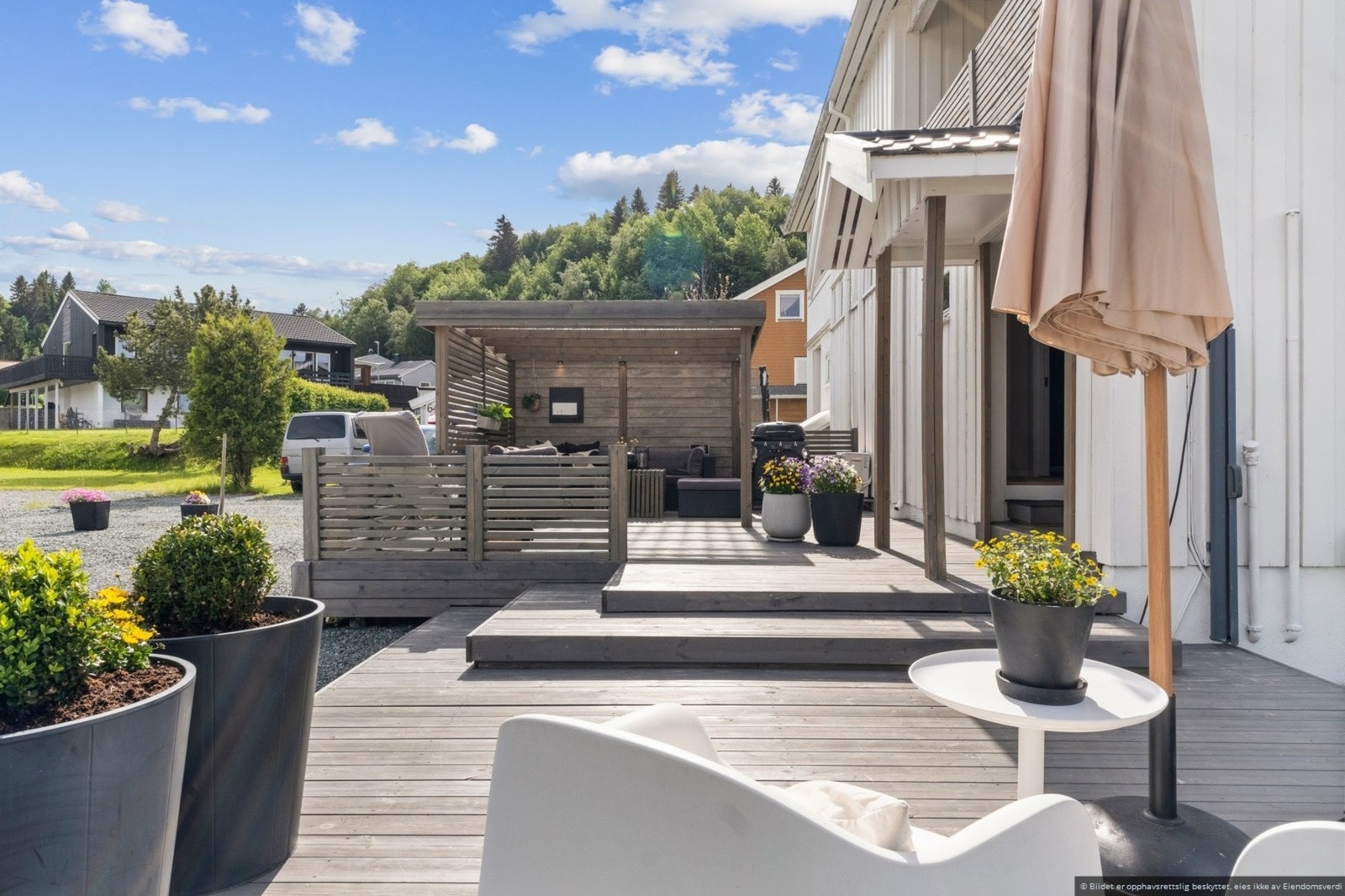 Flotte uteområder som byr på gode solforhold. Galleribilde